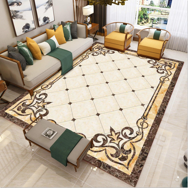 Avtoit | Luxury Southwest Rug Multicolored Floral Print Rug Pet-Friendly Easy to Care Washable Rug for the Living Room