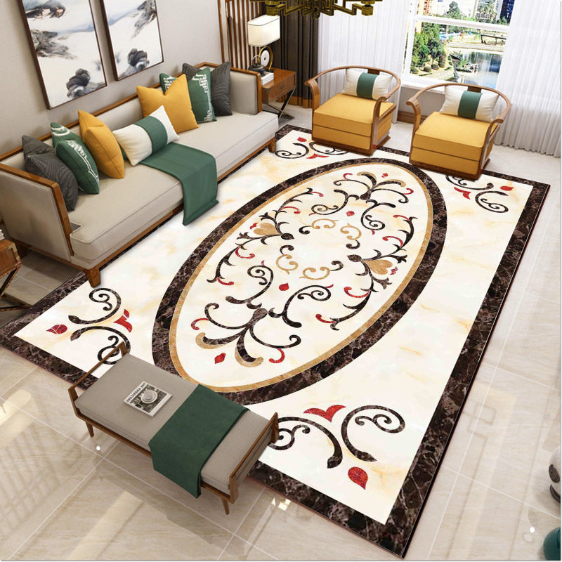 Avtoit | Luxury Southwest Rug Multicolored Floral Print Rug Pet-Friendly Easy to Care Washable Rug for the Living Room
