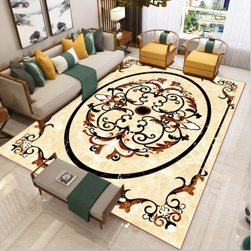Avtoit | Luxury Southwest Rug Multicolored Floral Print Rug Pet-Friendly Easy to Care Washable Rug for the Living Room