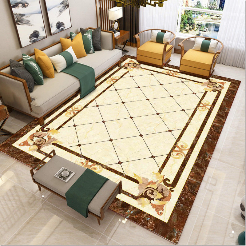 Avtoit | Luxury Southwest Rug Multicolored Floral Print Rug Pet-Friendly Easy to Care Washable Rug for the Living Room