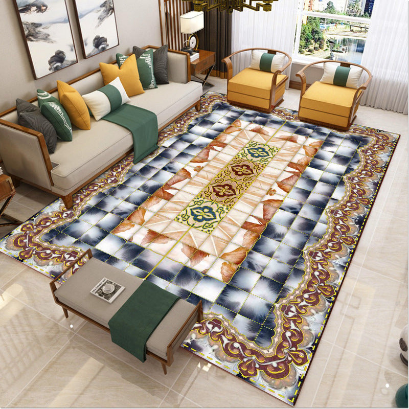 Avtoit | Luxury Southwest Rug Multicolored Floral Print Rug Pet-Friendly Easy to Care Washable Rug for the Living Room