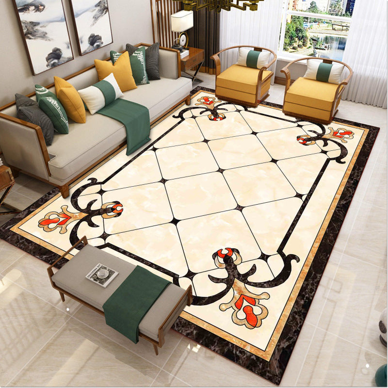 Avtoit | Luxury Southwest Rug Multicolored Floral Print Rug Pet-Friendly Easy to Care Washable Rug for the Living Room