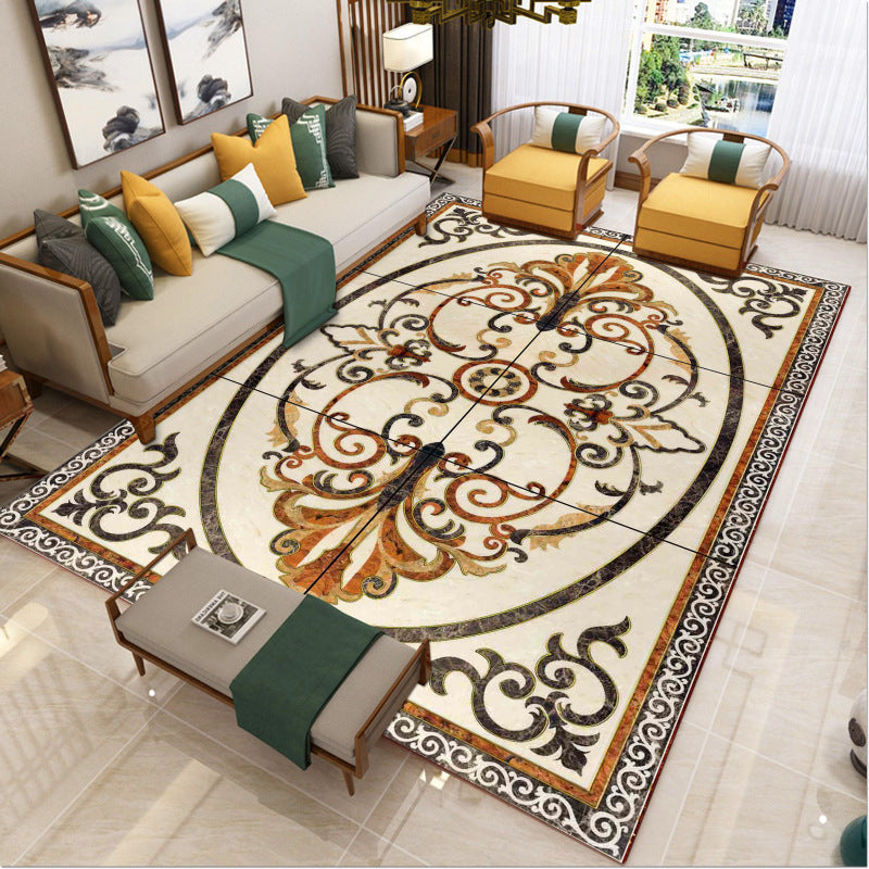 Avtoit | Luxury Southwest Rug Multicolored Floral Print Rug Pet-Friendly Easy to Care Washable Rug for the Living Room