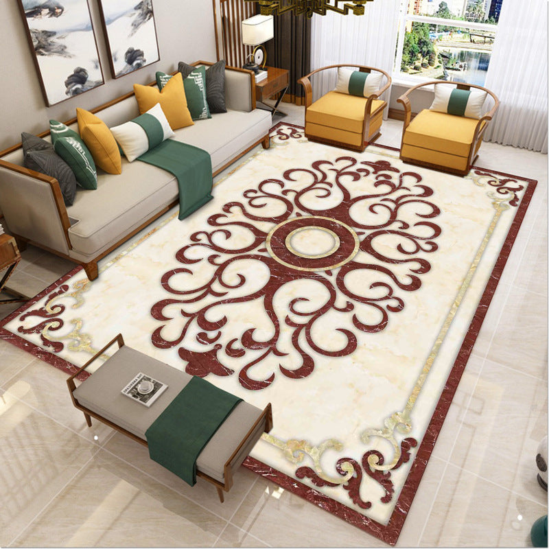 Avtoit | Luxury Southwest Rug Multicolored Floral Print Rug Pet-Friendly Easy to Care Washable Rug for the Living Room