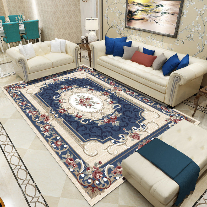 Avtoit | Antique patterned rug multicolored polypropylene indoor rug easy care washable rug for living room