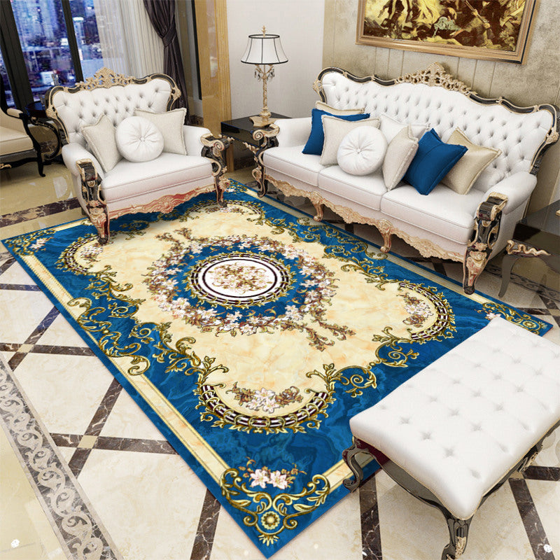 Avtoit | Antique patterned rug multicolored polypropylene indoor rug easy care washable rug for living room