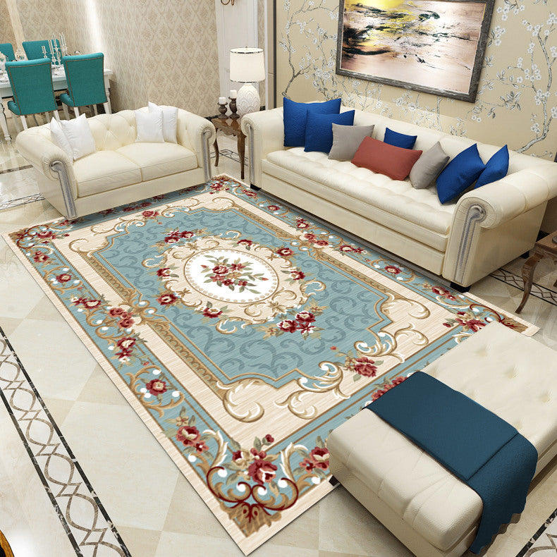 Avtoit | Antique patterned rug multicolored polypropylene indoor rug easy care washable rug for living room