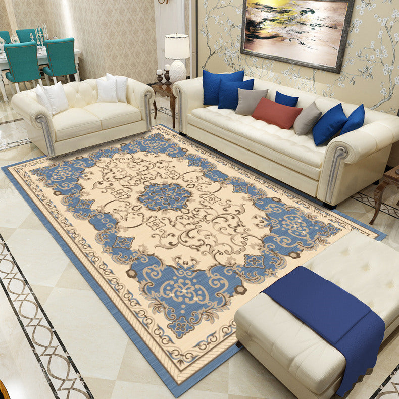 Avtoit | Antique patterned rug multicolored polypropylene indoor rug easy care washable rug for living room
