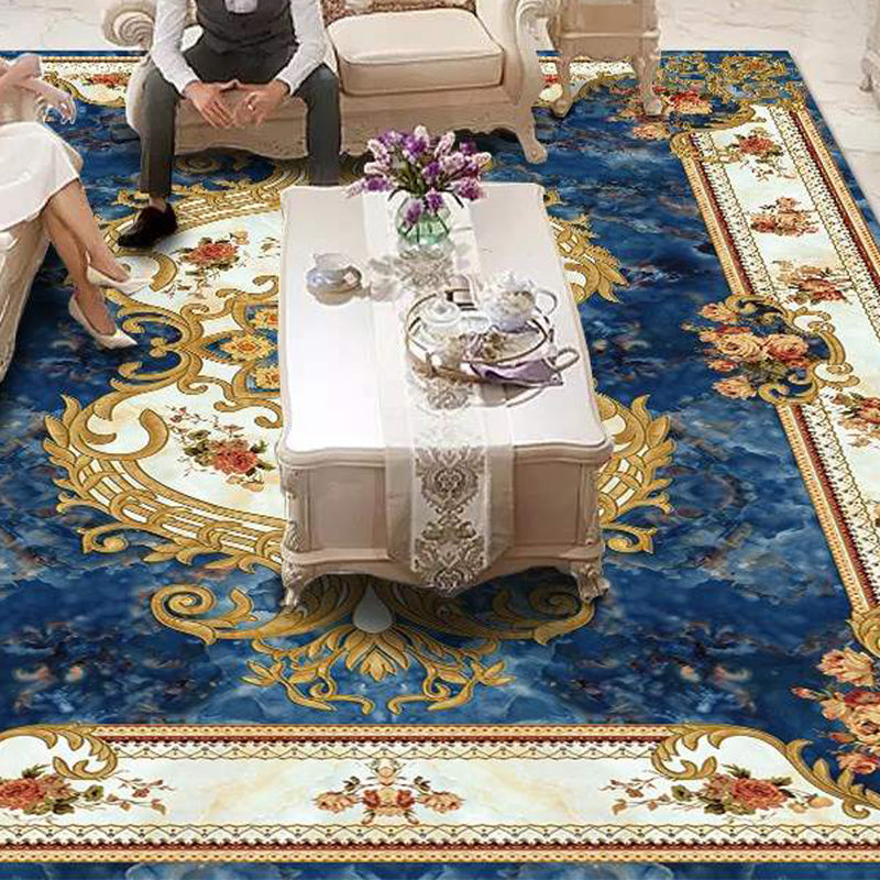Avtoit | Americana Home Rug Multicolored Printed Rug Polyester Non-Slip Backing Easy Care Rug