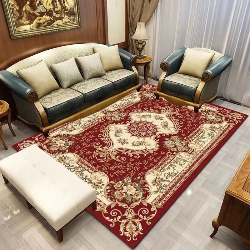 Avtoit | Americana Home Rug Multicolored Printed Rug Polyester Non-Slip Backing Easy Care Rug