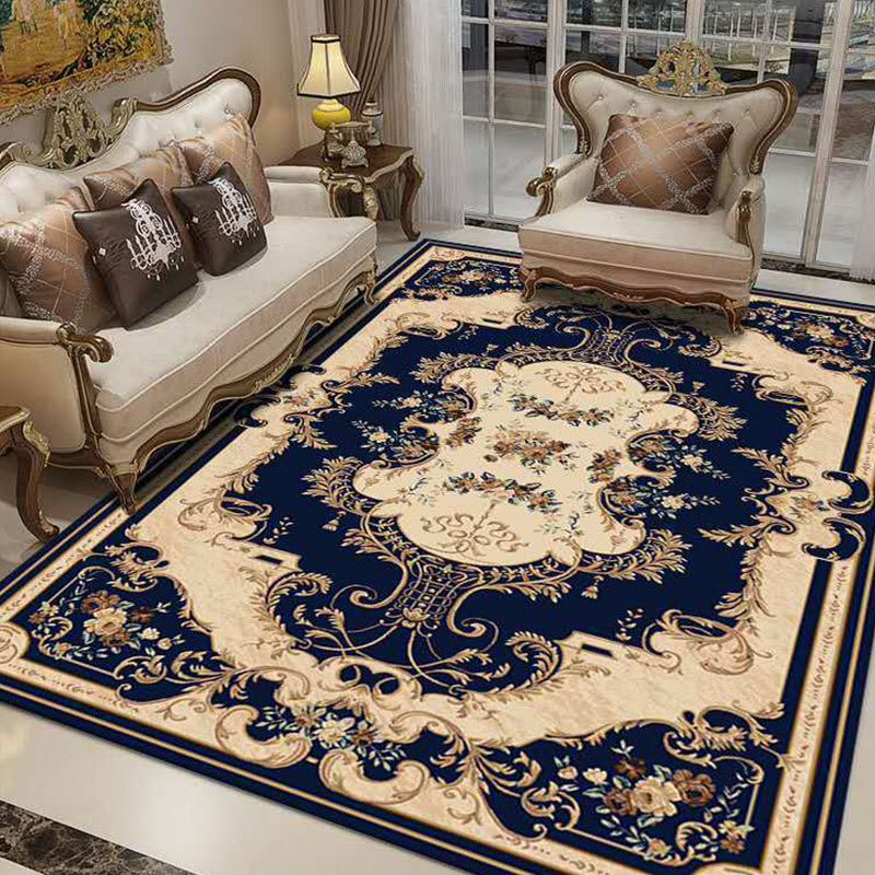 Avtoit | Southwestern Living Room Rug Multicolored Floral Pattern Rug Polyester Pet-friendly Stain-resistant Area Rug