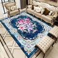 Avtoit | Multicolored living room carpet American floral design carpet synthetic easy-care non-slip carpet