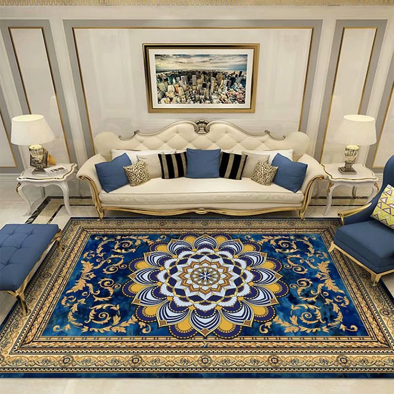 Avtoit | Southwestern Living Room Carpet Multicolored Floral Pattern Area Rug Polyester Non-Slip Back Easy Care Rug