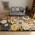 Avtoit | Americana Floral Pattern Rug Multicolored Polypropylene Area Rug Pet Friendly Machine Washable Indoor Rug for Living Room