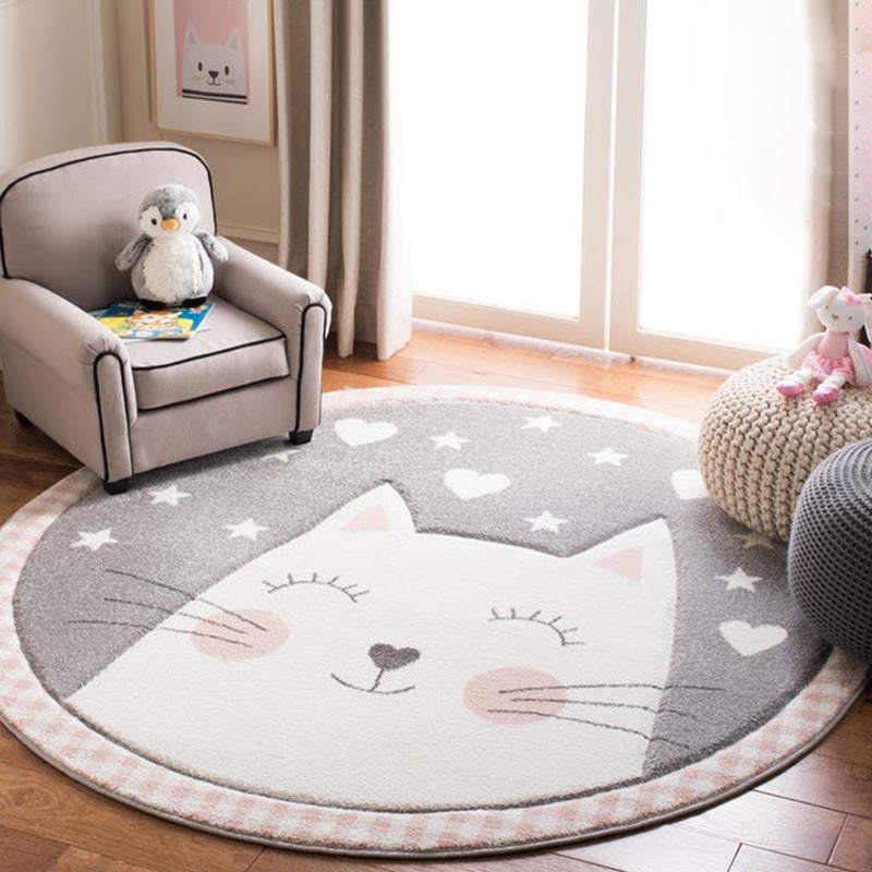 Avtoit | Modern children's room carpet multicolored cartoon pattern carpet polypropylene non-slip machine washable carpet