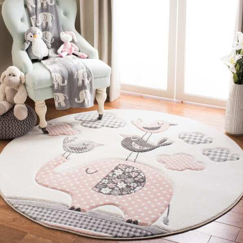 Avtoit | Modern children's room carpet multicolored cartoon pattern carpet polypropylene non-slip machine washable carpet