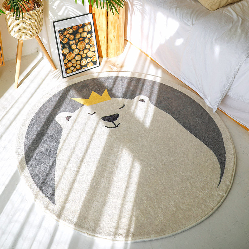 Avtoit | Beautiful children's room carpet Multicolored cartoon pattern carpet Polyester non-slip machine washable carpet