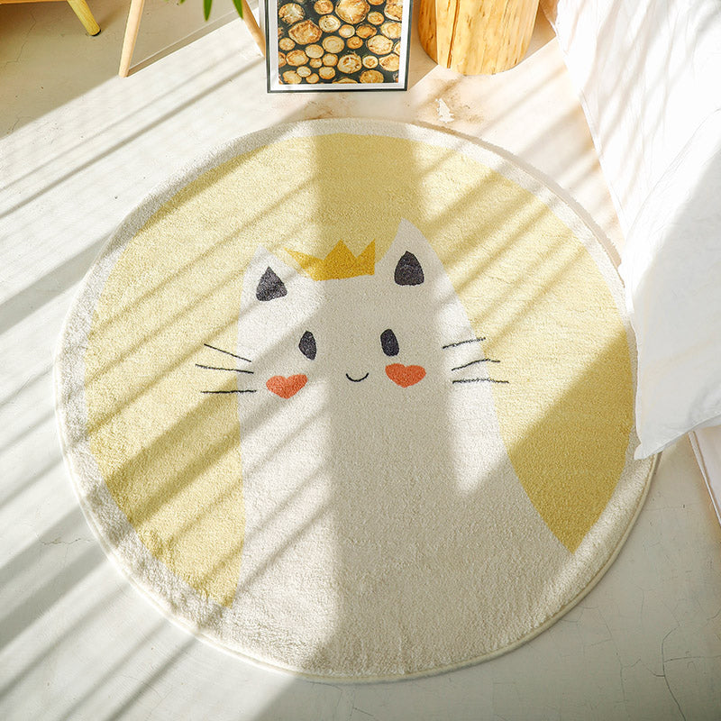 Avtoit | Beautiful children's room carpet Multicolored cartoon pattern carpet Polyester non-slip machine washable carpet