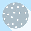 Avtoit | Multicolored simple rug Polyester polka dot print rug pet-friendly non-slip backing rug for children's room
