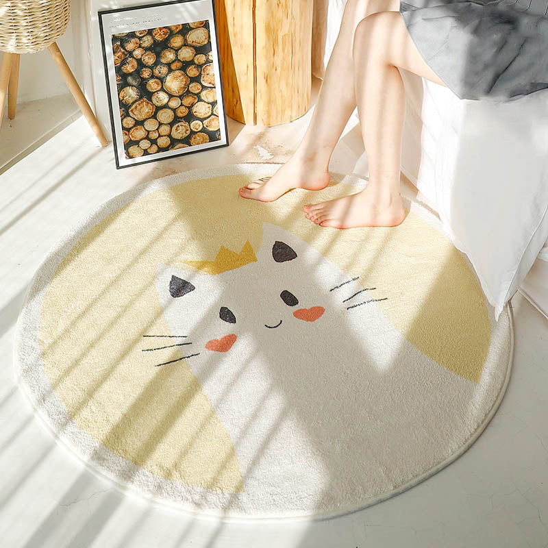 Avtoit | Sweet children's room carpet Multicolor Cartoon area rug Synthetic Non-slip Pet-friendly Indoor carpet