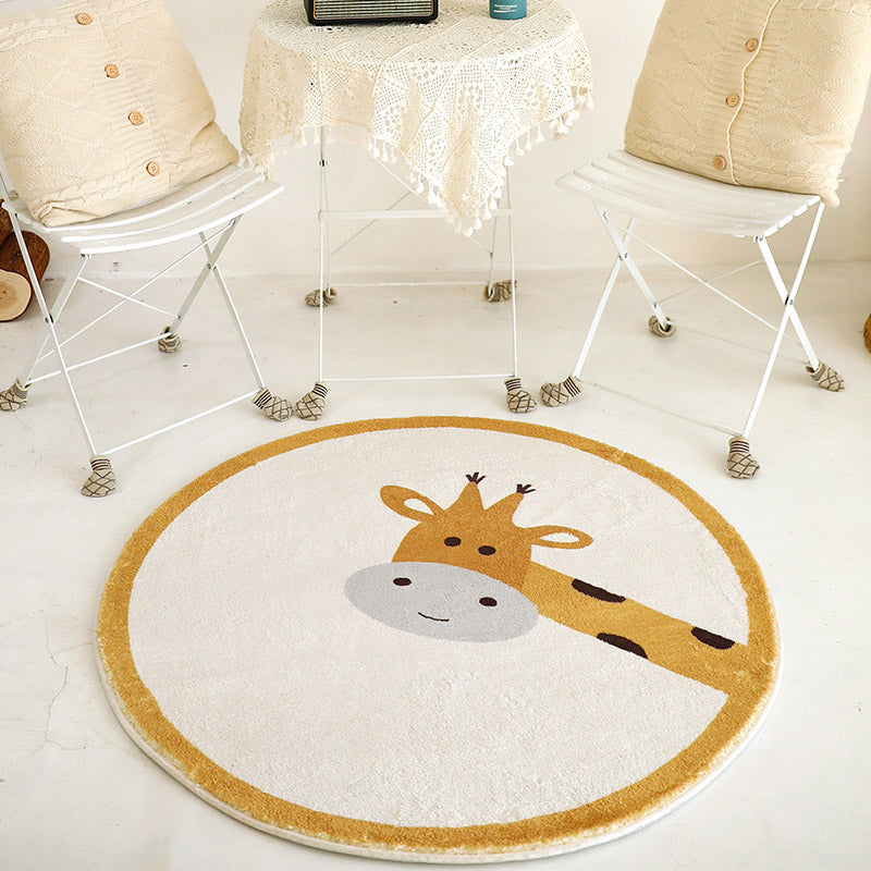 Avtoit | Sweet children's room carpet Multicolor Cartoon area rug Synthetic Non-slip Pet-friendly Indoor carpet