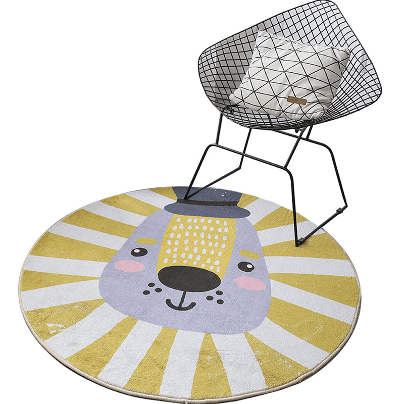 Avtoit | Simple Decoration Mat Multicolored Cartoon Rug Polyester Pet-Friendly Non-Slip Back Mat