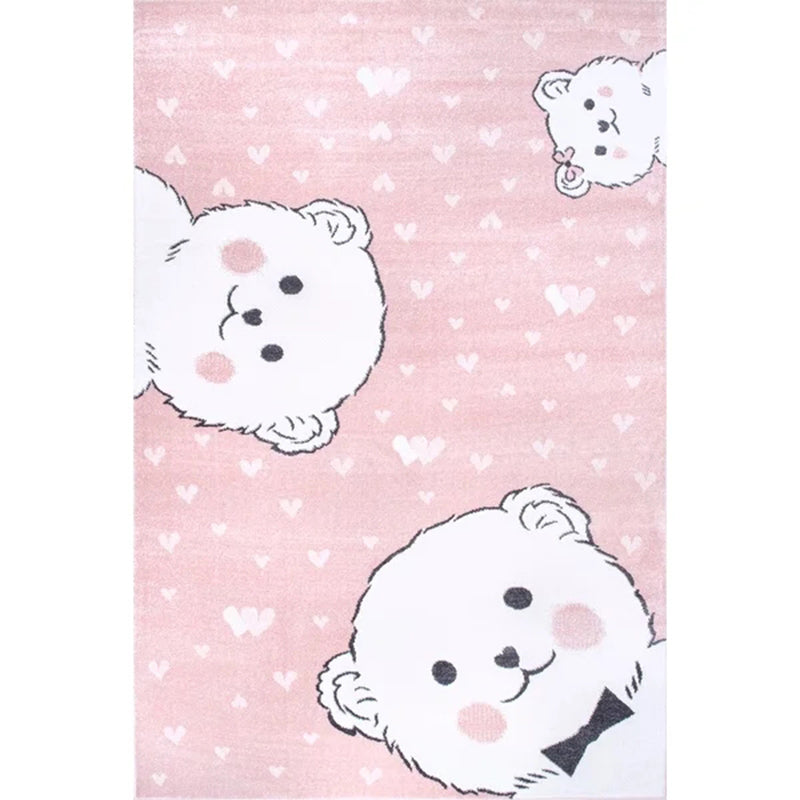Avtoit | Funky Kids Bedroom Rug Multicolor Cartoon Area Rug Polyester Pet-Friendly Machine Washable Rug
