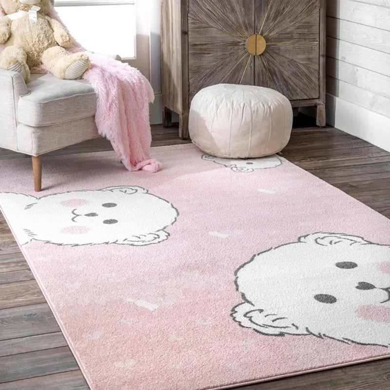 Avtoit | Funky Kids Bedroom Rug Multicolor Cartoon Area Rug Polyester Pet-Friendly Machine Washable Rug