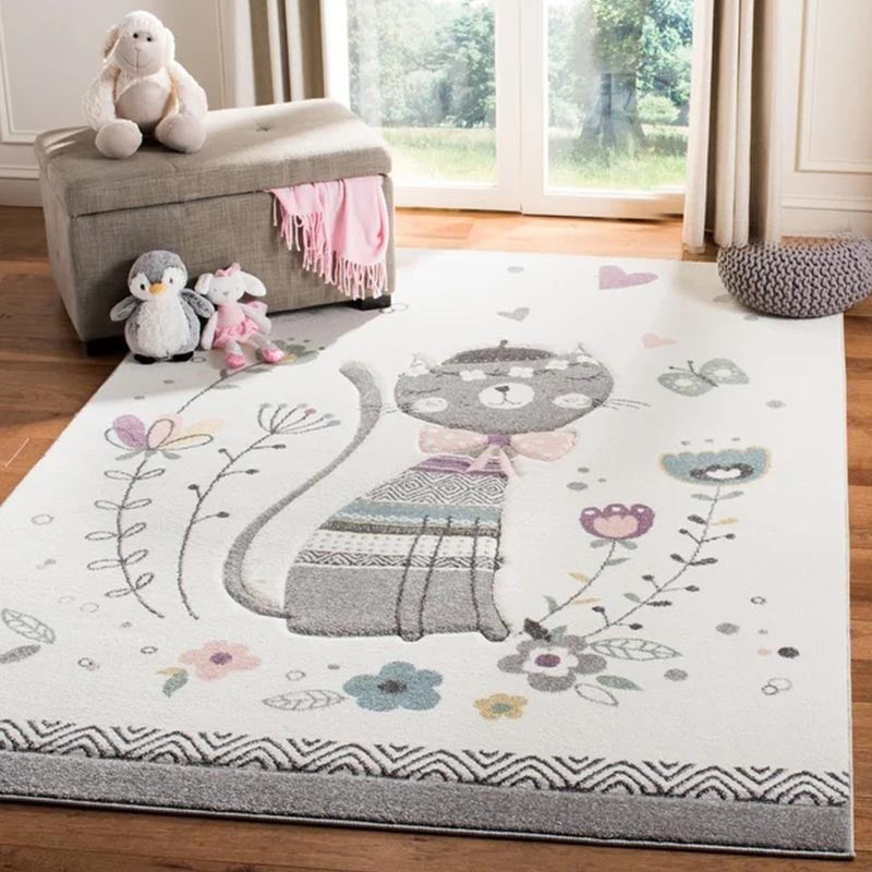 Avtoit | New children's carpet Multi-colored Cartoon Indoor carpet Synthetic Non-slip Stain-resistant Washable carpet