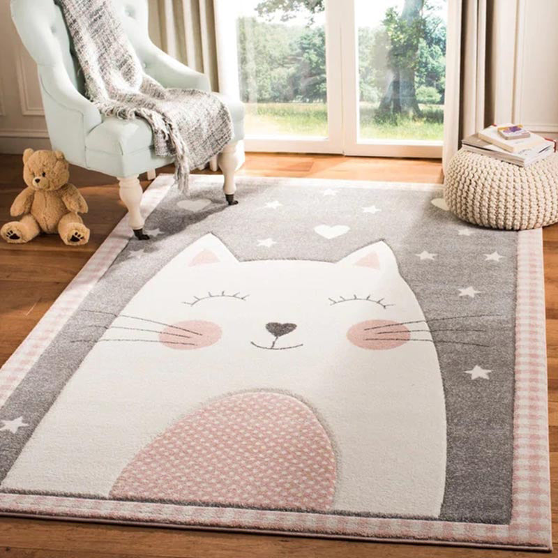 Avtoit | New children's carpet Multi-colored Cartoon Indoor carpet Synthetic Non-slip Stain-resistant Washable carpet