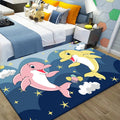 Avtoit | Beautiful Children's Room Carpet Multicolor Cartoon Pattern Area Rug Non-Slip Back Easy Care Indoor Rug
