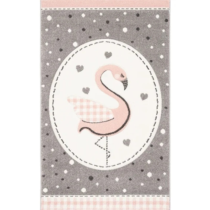 Avtoit | Lovely Children's Room Carpet Multicolor Cartoon Printed Carpet Polyester Pet-Friendly Machine Washable Indoor Carpet