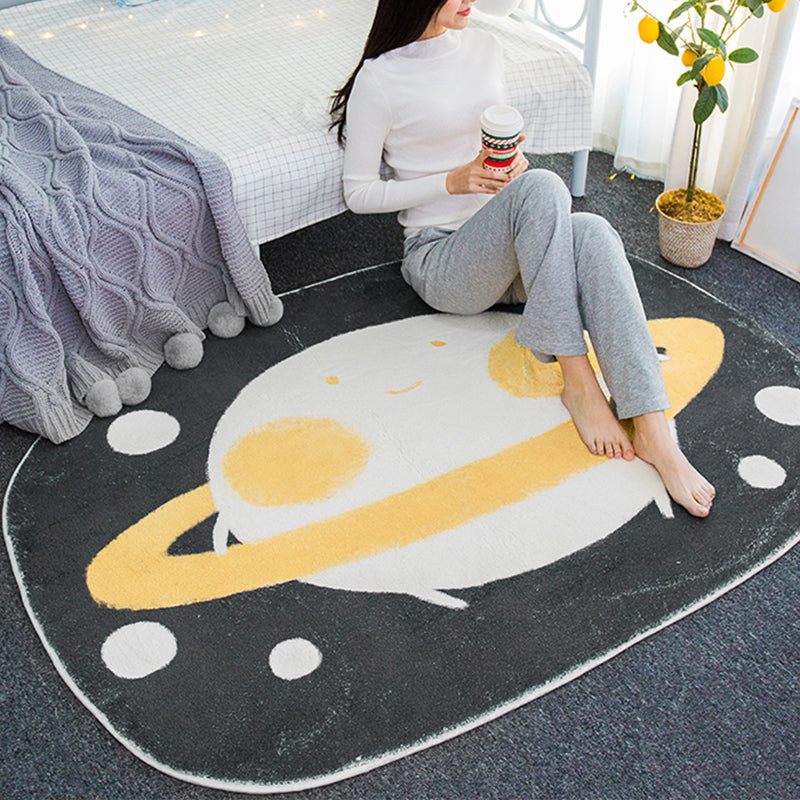 Avtoit | Multicolored Relaxation Carpet Synthetic Area Rug Non-slip Machine Washable Carpet for the Children's Room