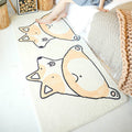 Avtoit | Innovative Shape Cartoon Rug Multi-Color Cute Area Rug Polyester Anti-Slip Mat Pet-Friendly Rug for Kids