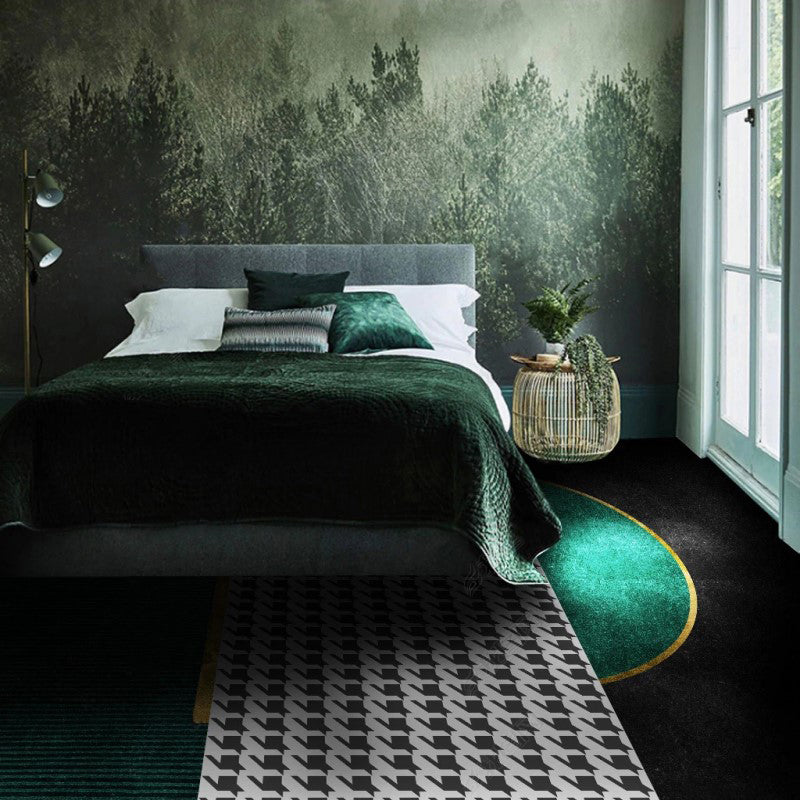 Avtoit | Funky Living Room Rug Multicolored geometric pattern rug Polypropylene pet-friendly washable rug