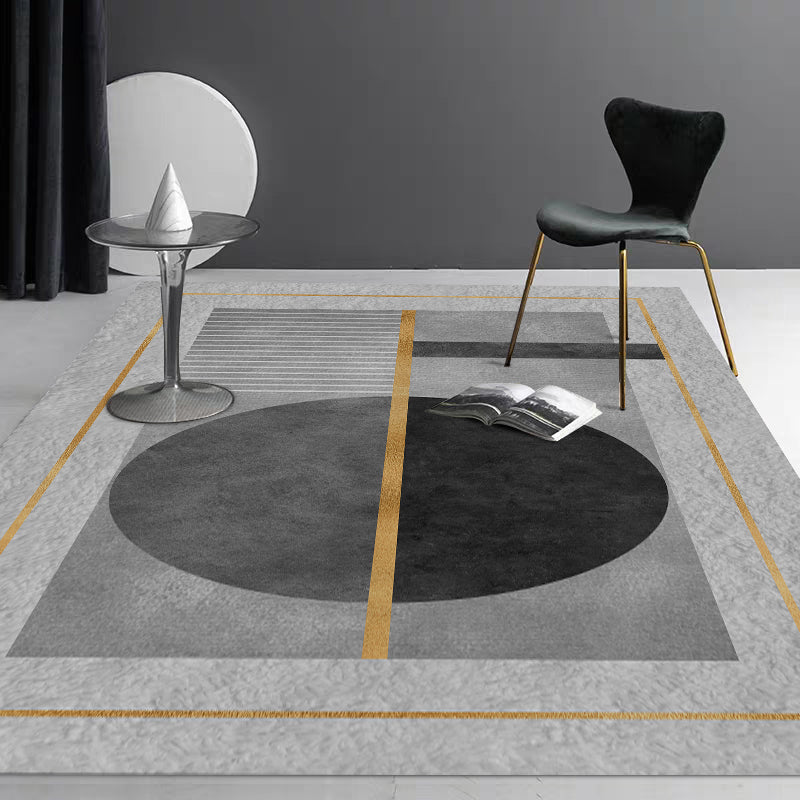 Avtoit | Multicolored Luxury Carpet Synthetic Geometric Pattern Carpet Pet-Friendly Non-Slip Backing Easy Care Area Rug for Home
