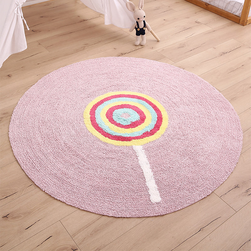 Avtoit | Colorful Lollipop Print Rug made of Cotton, Comfort Rug, Pet-friendly, Washable, Easy to Care, Rug for Kids