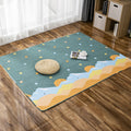 Avtoit | Comfort Kids Room Rug Multicolored Cartoon Rug Cotton Blend Pet-Friendly Easy Care Rug