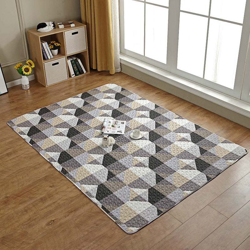 Avtoit | Western Decor Rug Multicolor Geometric Print Rug Cotton Non-Slip Back Easy Care Rug