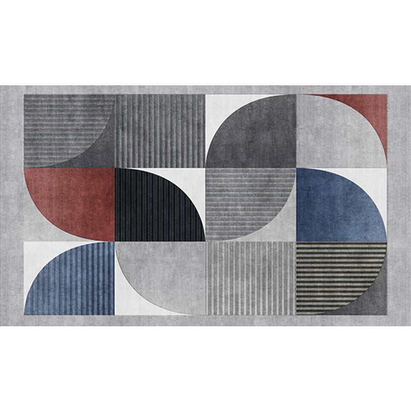 Avtoit | Western Living Room Rug Multicolored Polypropylene Rug Non-Slip Back Washable Indoor Rug
