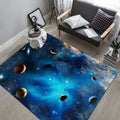 Avtoit | Natural Living Room Rug Multicolored Space Print Rug Polypropylene Non-Slip Washable Area Rug