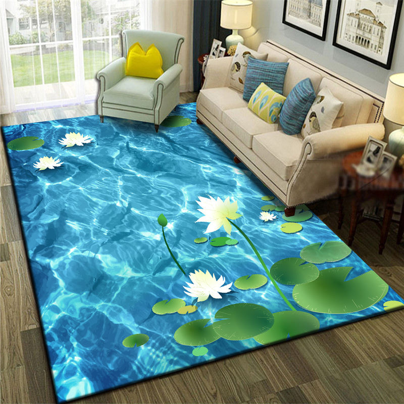 Avtoit | Relaxing Living Room Multicolored Animal Pattern Carpet Synthetic Pet Friendly Washable Carpet