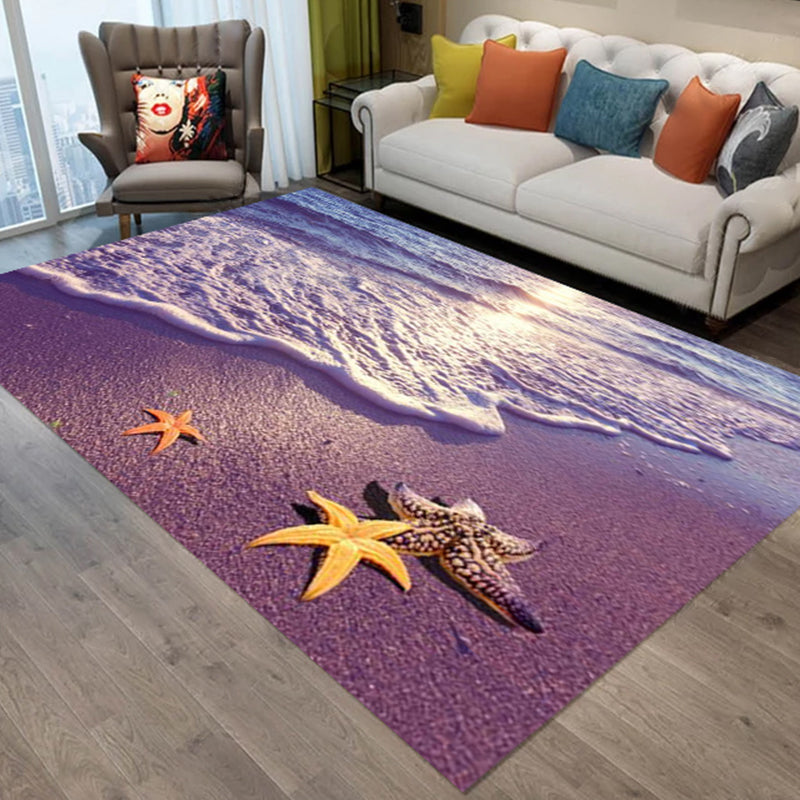 Avtoit | Sweet Animal Print Rug Multicolored Polypropylene Rug Polyester Non-Slip Back Washable Rug