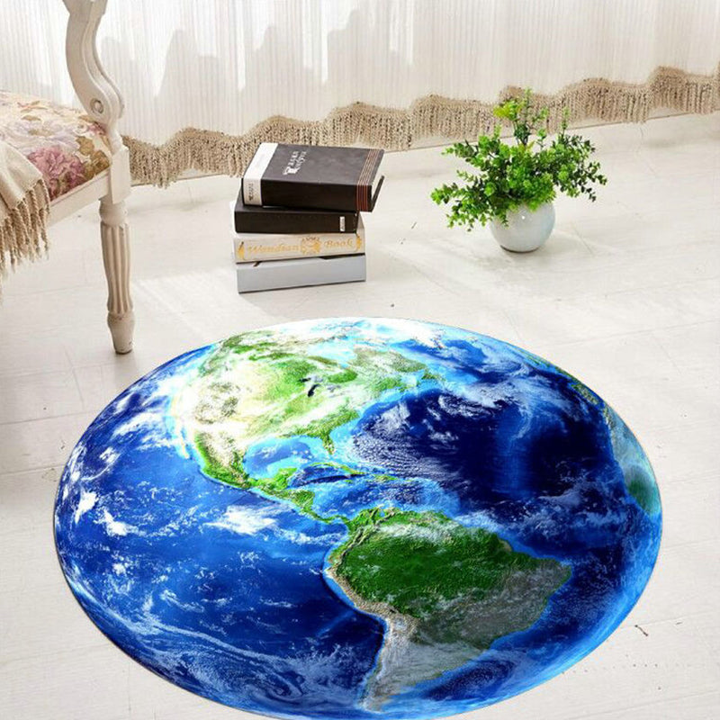 Avtoit | Comfort 3D Plant Pattern Rug Multicolored Polypropylene Area Rug Easy Care Machine Washable Rug for Room