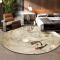 Avtoit | Classic Flower and Bird Carpet Multicolor Chinese Carpet Synthetic Non-Slip Back Stain-Resistant Carpet for Deco