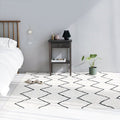 Avtoit | Minimalistic diamond lines art rug multi-colored Southwestern rug synthetic washable non-slip pet-friendly rug for living room