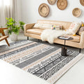 Avtoit | Native American Line Print Rug Multicolor Polypropylene Rug Pet Friendly Non-Slip Back Machine Washable Rug for Living Room