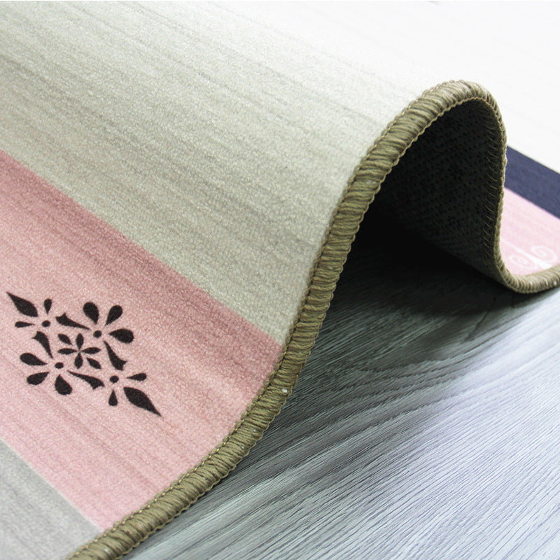 Avtoit | Primitive Tribal Rug Multicolor Geometry Rug Non-Slip Back Washable Stain Resistant Rug for Bedroom
