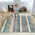 Avtoit | Southwest Tribal Print Rug Multicolor Polypropylene Rug Non-Slip Pet Friendly Washable Rug for the Living Room