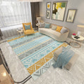Avtoit | Americana Printed Rug Multicolor Synthetic Rug Non-Slip Back Stain Resistant Washable Rug for the Living Room